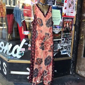 hippie maxi dress w slits